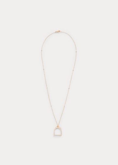 Women's Ralph Lauren Pavé Diamond Necklace | 581076GLT